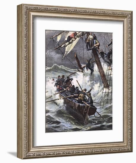 Helene Marcelle Wrecked-Achille Beltrame-Framed Art Print