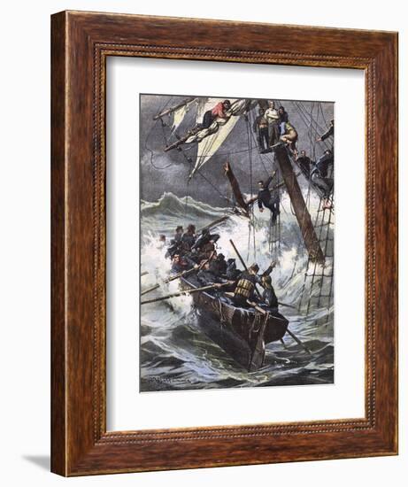 Helene Marcelle Wrecked-Achille Beltrame-Framed Art Print