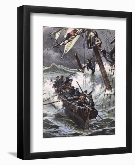 Helene Marcelle Wrecked-Achille Beltrame-Framed Art Print