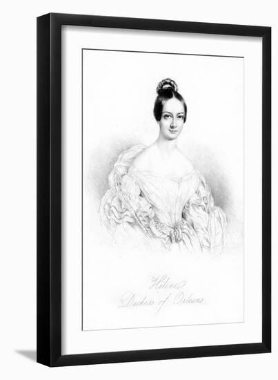 Hélène of Mecklenburg-Schwerin, Duchess of Orléans (1814-185), 19th Century-null-Framed Giclee Print