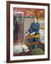 Helene Rouart in Her Father's Study, c.1886-Edgar Degas-Framed Giclee Print