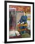 Helene Rouart in Her Father's Study, c.1886-Edgar Degas-Framed Giclee Print