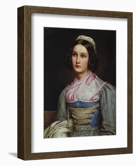 Helene Sedlmayr. from the Beauty-Gallery of King Ludwig I. of Bavaria-Joseph Karl Stieler-Framed Giclee Print