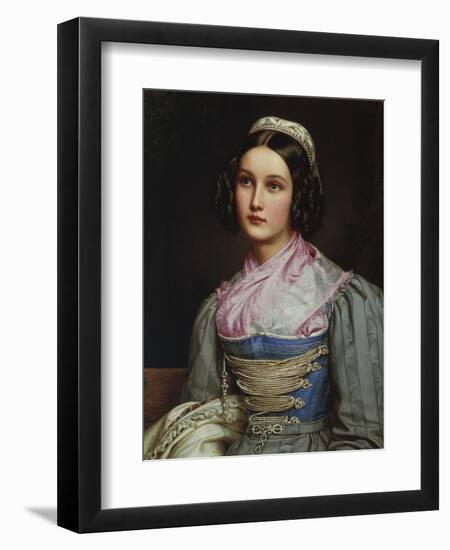 Helene Sedlmayr. from the Beauty-Gallery of King Ludwig I. of Bavaria-Joseph Karl Stieler-Framed Giclee Print