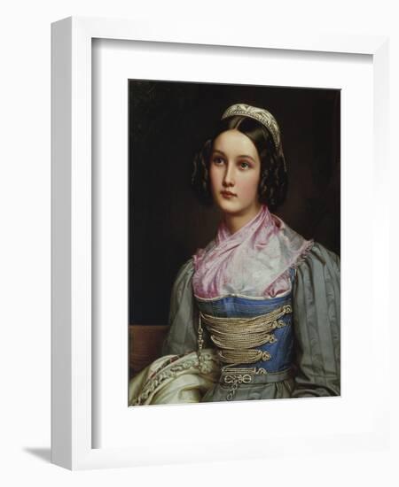 Helene Sedlmayr. from the Beauty-Gallery of King Ludwig I. of Bavaria-Joseph Karl Stieler-Framed Giclee Print