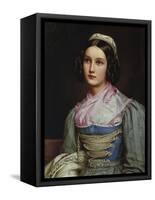 Helene Sedlmayr. from the Beauty-Gallery of King Ludwig I. of Bavaria-Joseph Karl Stieler-Framed Stretched Canvas