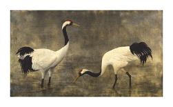 Japanese Cranes-Helene Whitwell-Framed Premium Giclee Print