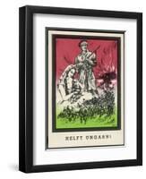 "Helft Ungarn!" (Help Hungary), German Propaganda Card Soliciting Aid to Hungary-null-Framed Art Print