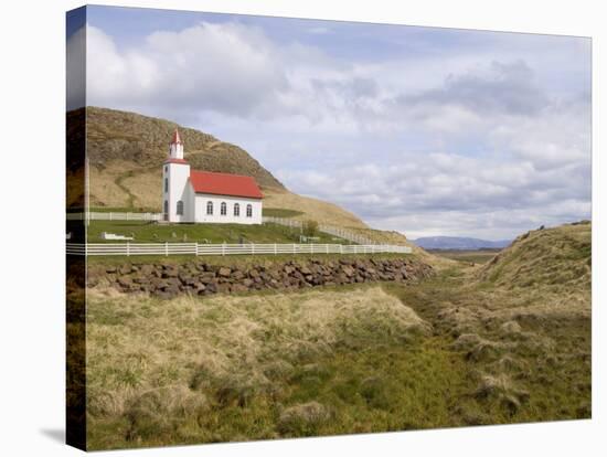 Helgafell Church Near Stykkisholmur, Snaefellsnes Peninsula, Iceland, Polar Regions-Pitamitz Sergio-Stretched Canvas