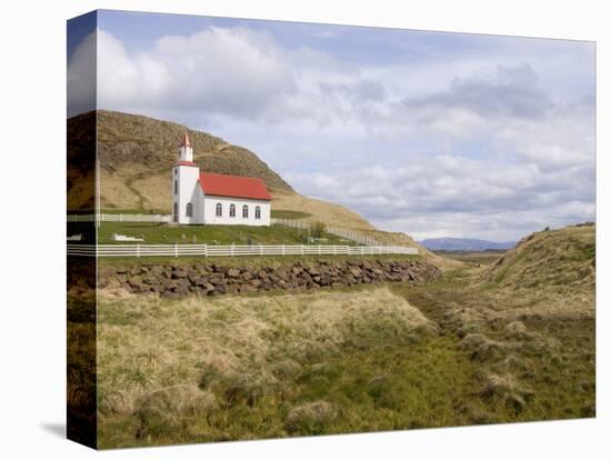 Helgafell Church Near Stykkisholmur, Snaefellsnes Peninsula, Iceland, Polar Regions-Pitamitz Sergio-Stretched Canvas