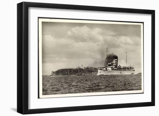 Helgoland, Hapag, Seebäderdienst, Dampfer Cobra-null-Framed Giclee Print