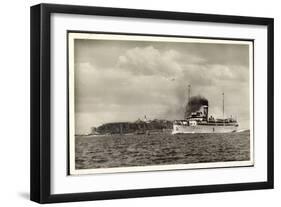 Helgoland, Hapag, Seebäderdienst, Dampfer Cobra-null-Framed Giclee Print