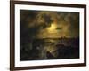 Helgoland in Moonlight, 1851-Christian Ernst Bernhard Morgenstern-Framed Giclee Print