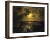 Helgoland in Moonlight, 1851-Christian Ernst Bernhard Morgenstern-Framed Giclee Print