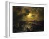 Helgoland in Moonlight, 1851-Christian Ernst Bernhard Morgenstern-Framed Giclee Print