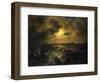 Helgoland in Moonlight, 1851-Christian Ernst Bernhard Morgenstern-Framed Giclee Print