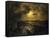 Helgoland in Moonlight, 1851-Christian Ernst Bernhard Morgenstern-Framed Stretched Canvas