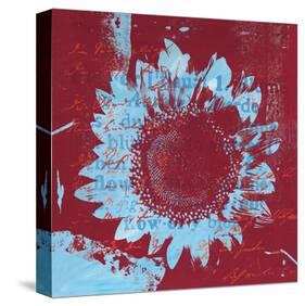 Heliantype Dark Red-Anna Flores-Stretched Canvas