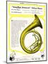 Helicon Bass Horn-null-Mounted Art Print