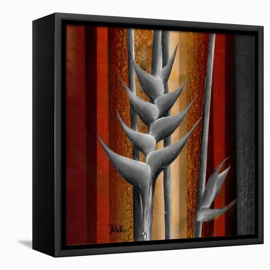 Heliconias and Stripes III-Patricia Pinto-Framed Stretched Canvas