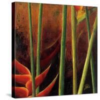 Heliconias En Naranja I-Patricia Pinto-Stretched Canvas