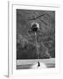 Helicopter Being Used for Ski-Towing-null-Framed Photographic Print