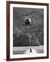 Helicopter Being Used for Ski-Towing-null-Framed Photographic Print