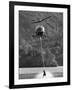 Helicopter Being Used for Ski-Towing-null-Framed Photographic Print