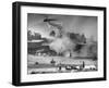 Helicopter Bugproofing Lawns and Forests-null-Framed Photographic Print