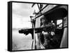 Helicopter Crew Chief James Farley Using M-60 Machine Gun in Landing Zone Near Da Nang-Larry Burrows-Framed Stretched Canvas