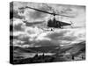 Helicopter Flying in Unidentified Location-Margaret Bourke-White-Stretched Canvas
