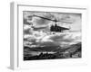 Helicopter Flying in Unidentified Location-Margaret Bourke-White-Framed Photographic Print