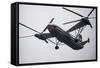 Helicopter in Flight-null-Framed Stretched Canvas