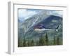 Helicopter in the Rocky Mountains, British Columbia, Canada, North America-Robert Harding-Framed Photographic Print