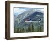 Helicopter in the Rocky Mountains, British Columbia, Canada, North America-Robert Harding-Framed Photographic Print