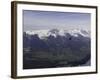 Helicopter in Wallis, Switzerland-Michael Brown-Framed Photographic Print