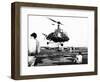 Helicopter Landing at Tan Son Nhut Air Base, Saigon, Vietnam, 1953-null-Framed Giclee Print