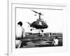 Helicopter Landing at Tan Son Nhut Air Base, Saigon, Vietnam, 1953-null-Framed Giclee Print