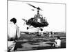Helicopter Landing at Tan Son Nhut Air Base, Saigon, Vietnam, 1953-null-Mounted Giclee Print
