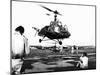 Helicopter Landing at Tan Son Nhut Air Base, Saigon, Vietnam, 1953-null-Mounted Giclee Print