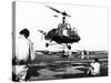 Helicopter Landing at Tan Son Nhut Air Base, Saigon, Vietnam, 1953-null-Stretched Canvas
