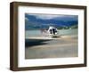 Helicopter Lifting Off, Juneau, Alaska, USA-Terry Eggers-Framed Photographic Print