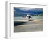 Helicopter Lifting Off, Juneau, Alaska, USA-Terry Eggers-Framed Photographic Print