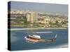 Helicopter over Abu Dhabi, U.A.E., Middle East-Ryan Peter-Stretched Canvas