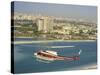Helicopter over Abu Dhabi, U.A.E., Middle East-Ryan Peter-Stretched Canvas