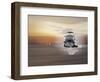 Helicopter over Water-Whoartnow-Framed Giclee Print