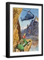 Helicopter Rescue-Barrie Linklater-Framed Giclee Print