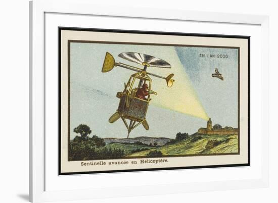 Helicopter Sentinel-Jean Marc Cote-Framed Premium Giclee Print