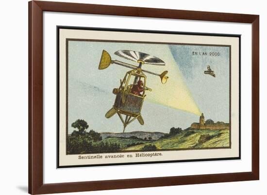 Helicopter Sentinel-Jean Marc Cote-Framed Premium Giclee Print