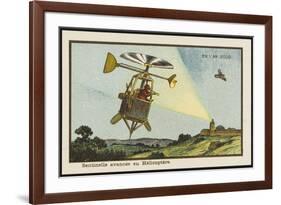 Helicopter Sentinel-Jean Marc Cote-Framed Premium Giclee Print